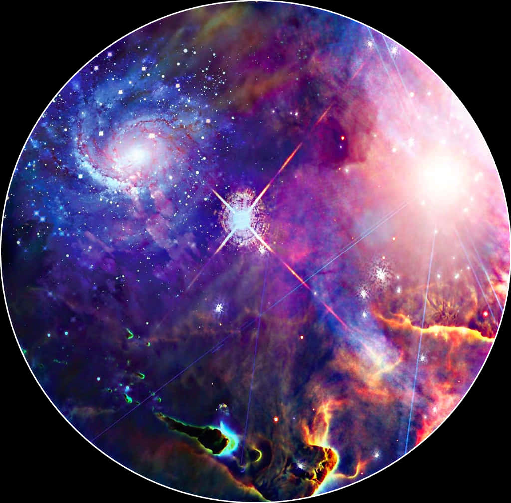 宇宙視野銀河拼貼 — 銀河 壁紙