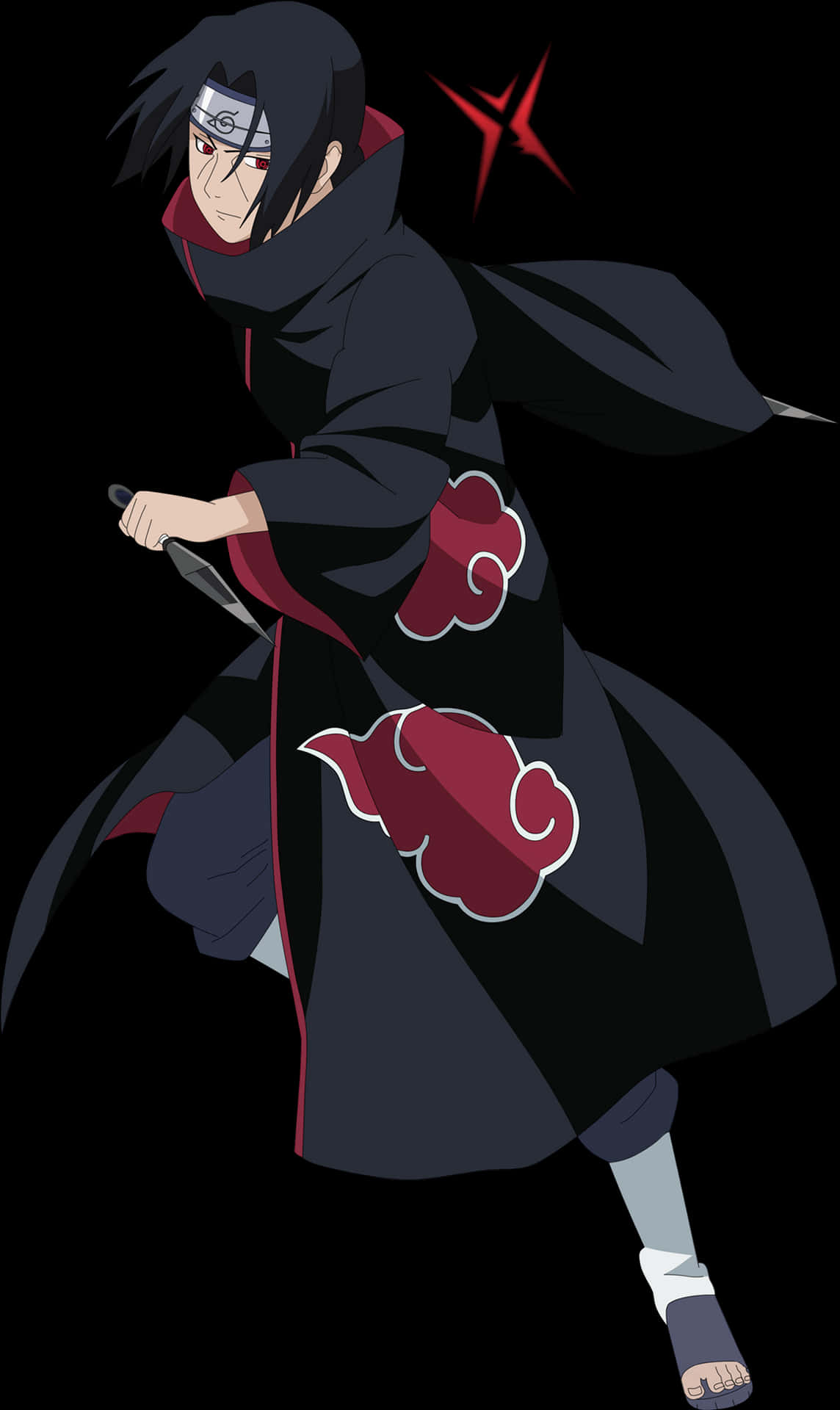 宇智波 Itachi 行動姿勢 — 宇智波伊勢 壁紙
