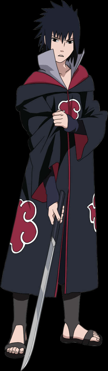 宇智波佐助 於曉組織的服裝 — Sasuke 壁紙