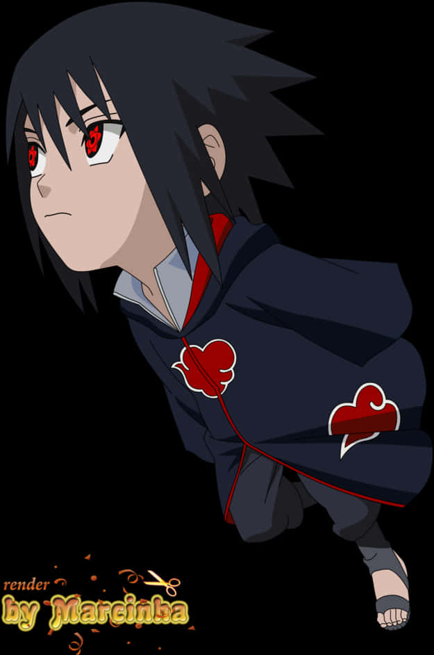 宇智波佐助寫輪眼姿勢 — Sasuke 壁紙