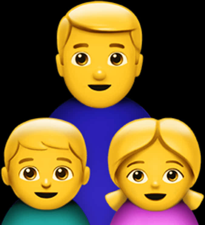 家庭_ 表情符號_ 父親與孩子 壁紙