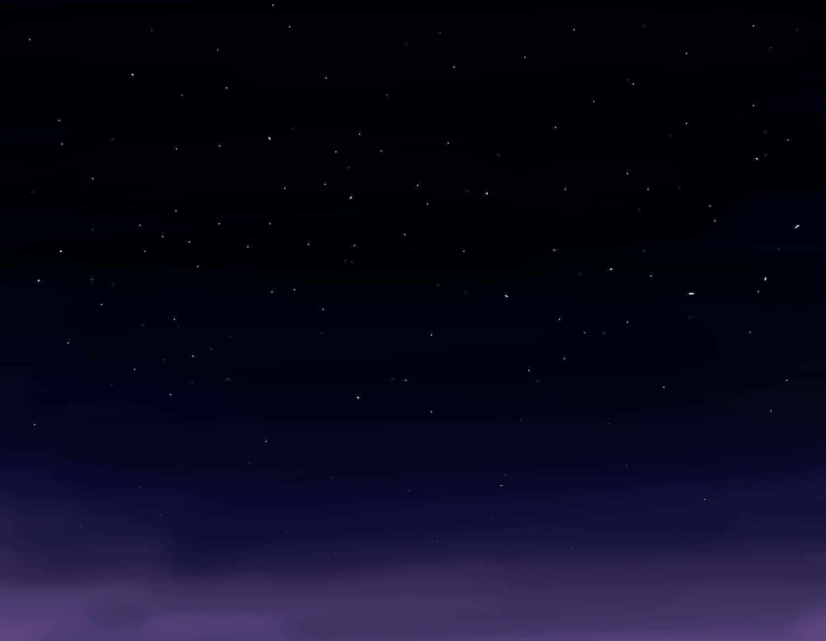 Starry Sky 桌布 壁紙 — 寧靜的夜空漸變色，從深紫色到黑色，點綴著閃爍的星星。