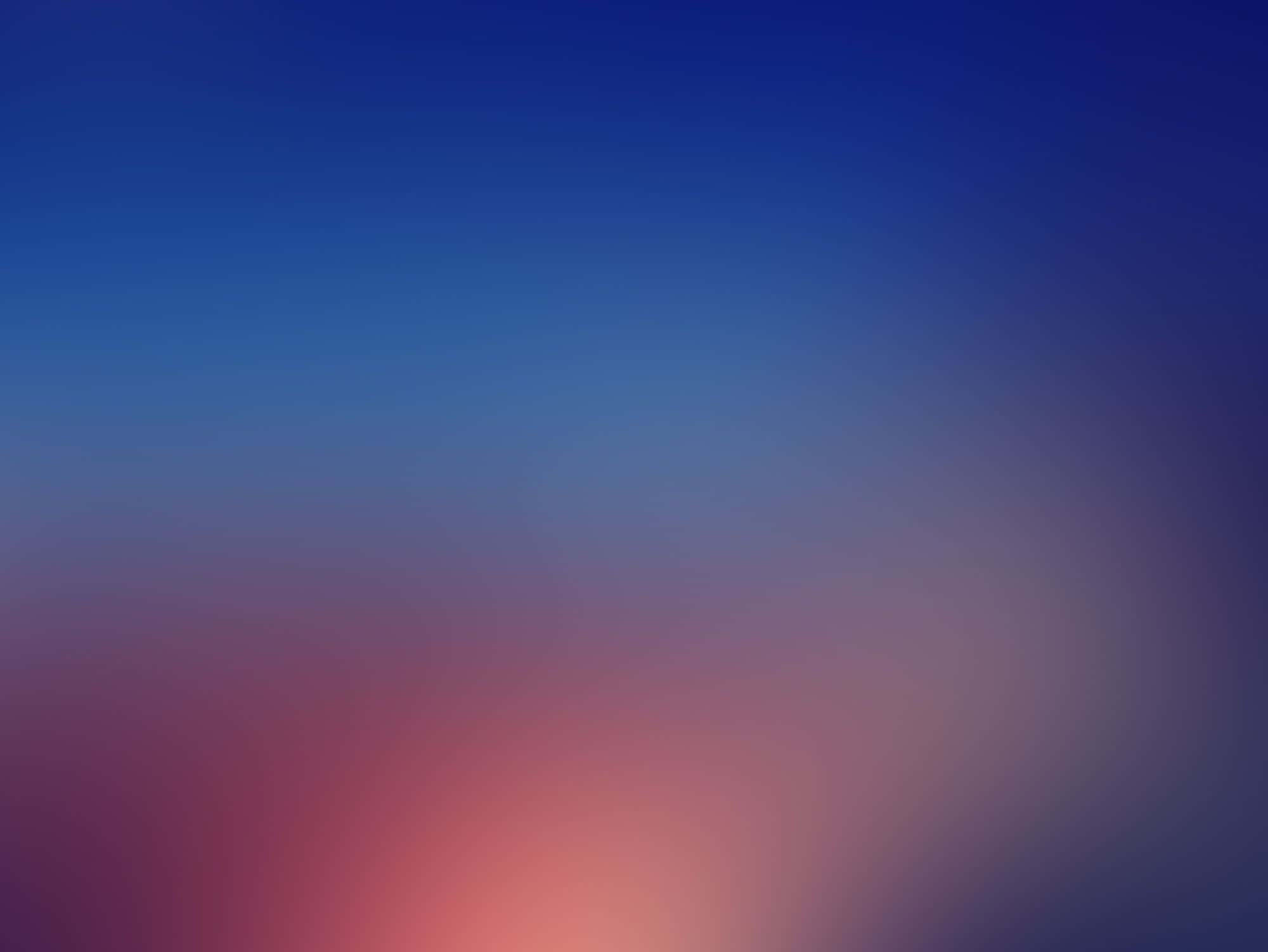 Aesthetic One Color 桌布 壁紙 — 寧靜的漸變天空從深藍色過渡到地平線上的柔和粉紅色和紫色色調。
