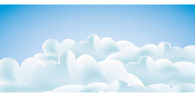 寧靜藍色雲景 壁紙