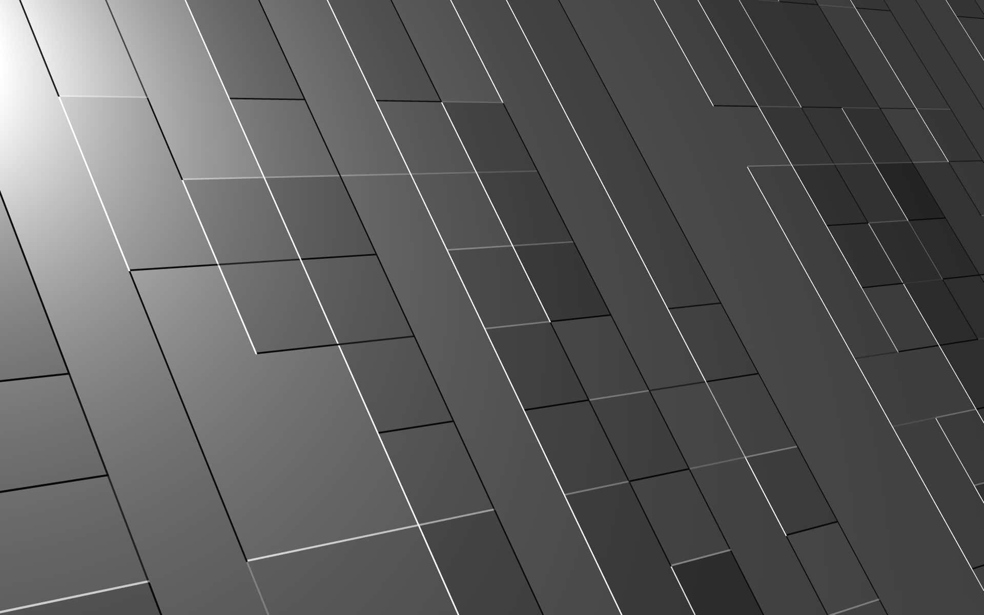 Floor Tiles 桌布 壁紙 — 對角灰色面板搭配白色接縫，在柔和燈光下營造出時尚現代的幾何圖案。