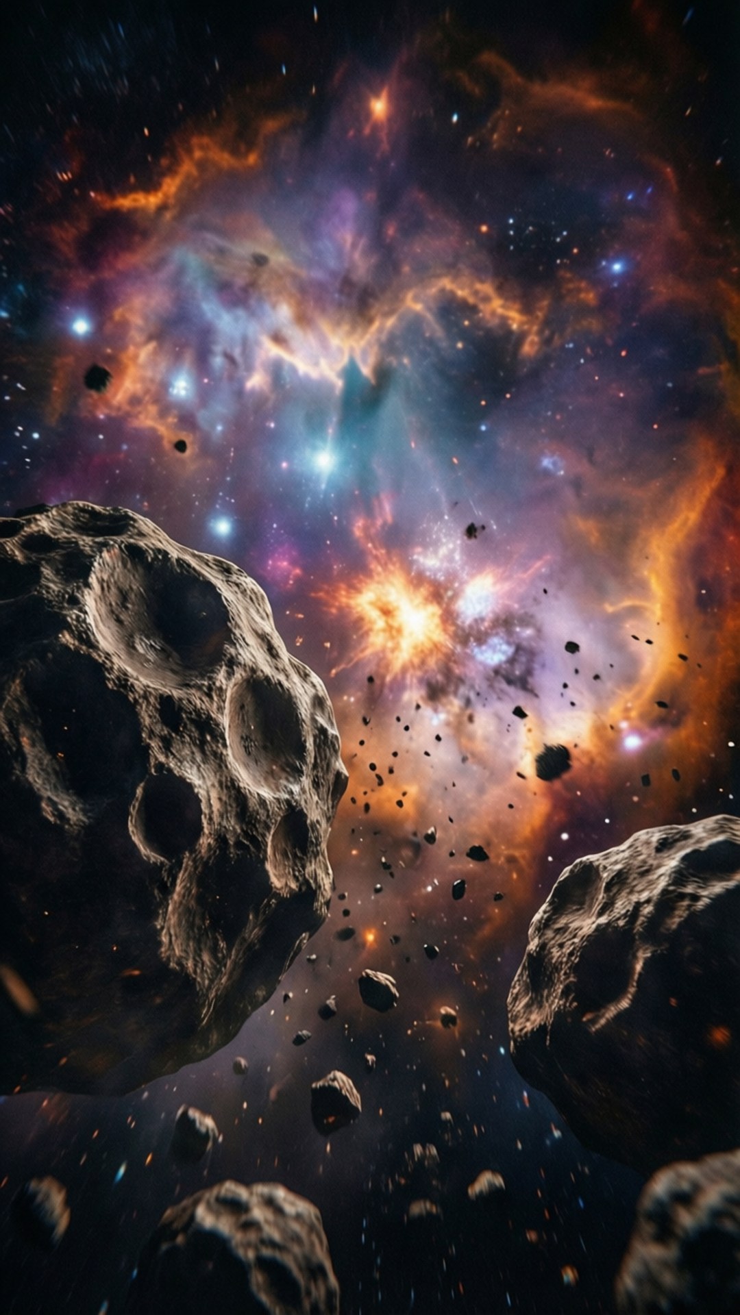 小行星星雲漂流 壁紙