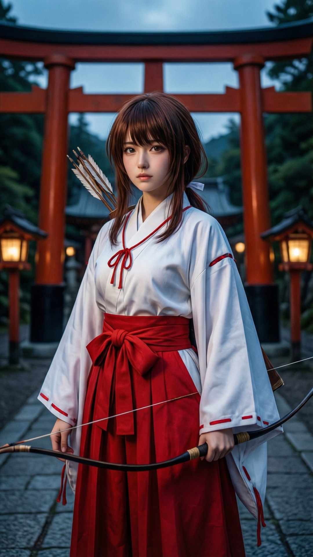 巫女三葉 壁紙