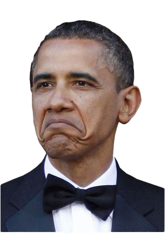 obama 桌布 壁紙 — 巴拉克·歐巴馬穿著黑色燕尾服和領結，在純白色背景前做出噘嘴表情。