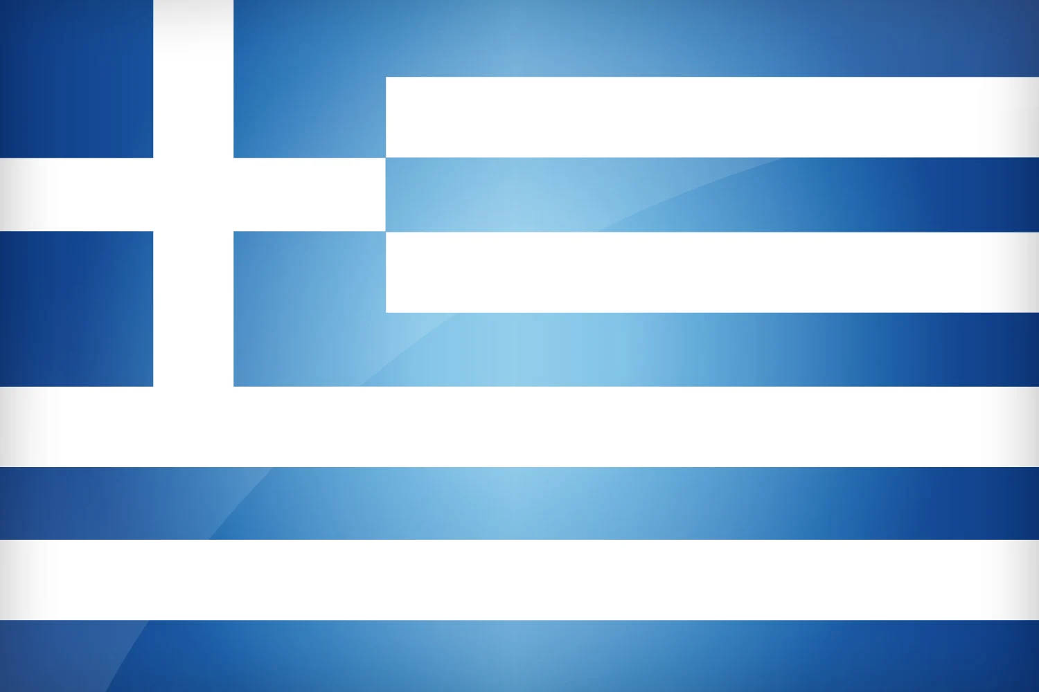 greek 桌布 壁紙 — 希臘國旗，藍白條紋，白色正方形上有藍色十字。