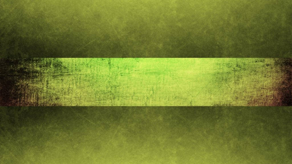 YouTube Banner 桌布 壁紙 — 帶有中央磨損水平條紋的紋理綠色漸變壁紙。