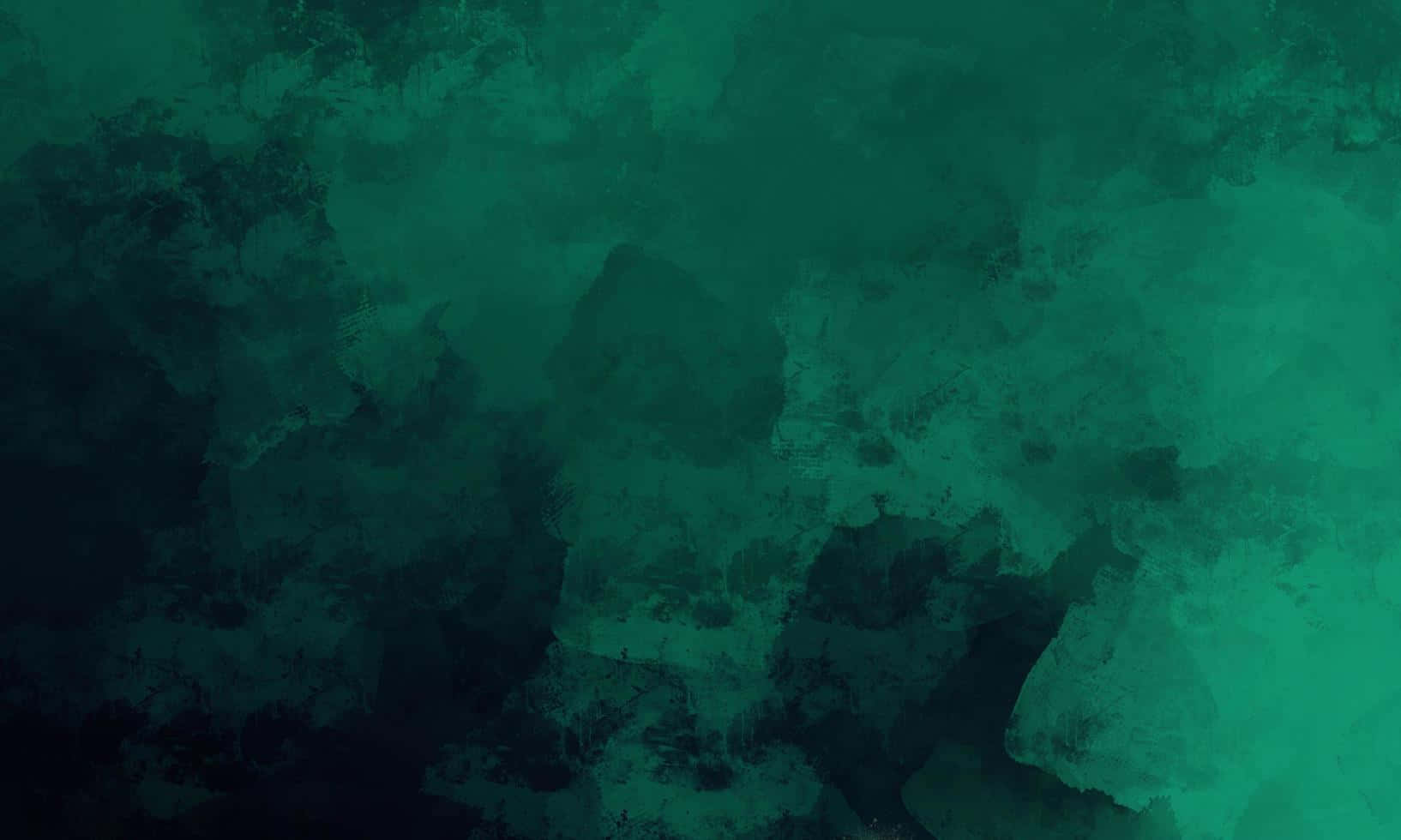 Twitter Header 桌布 壁紙 — 帶有層疊青綠色和深綠色水彩洗滌的紋理抽象背景，邊緣柔和融合。