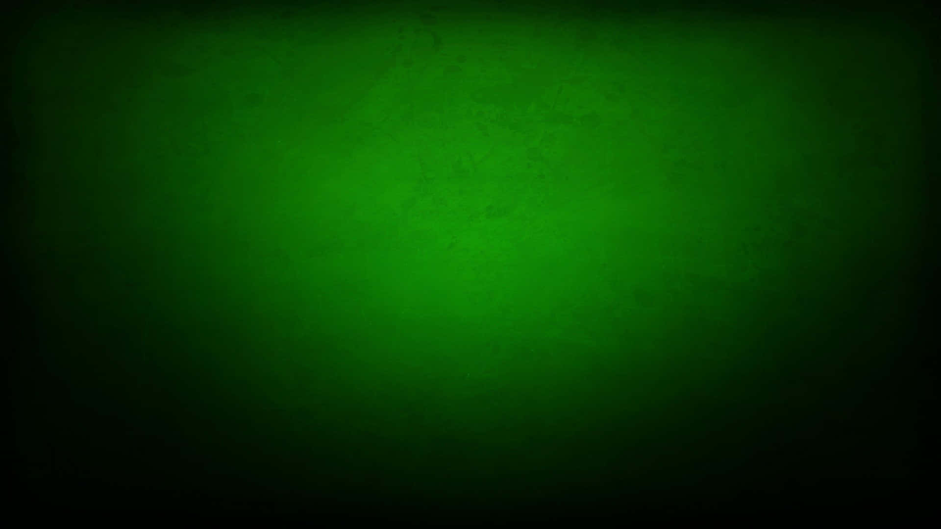 深綠色動畫 桌布 壁紙 — 帶有暗角及細微紋理的漸變綠色背景。
