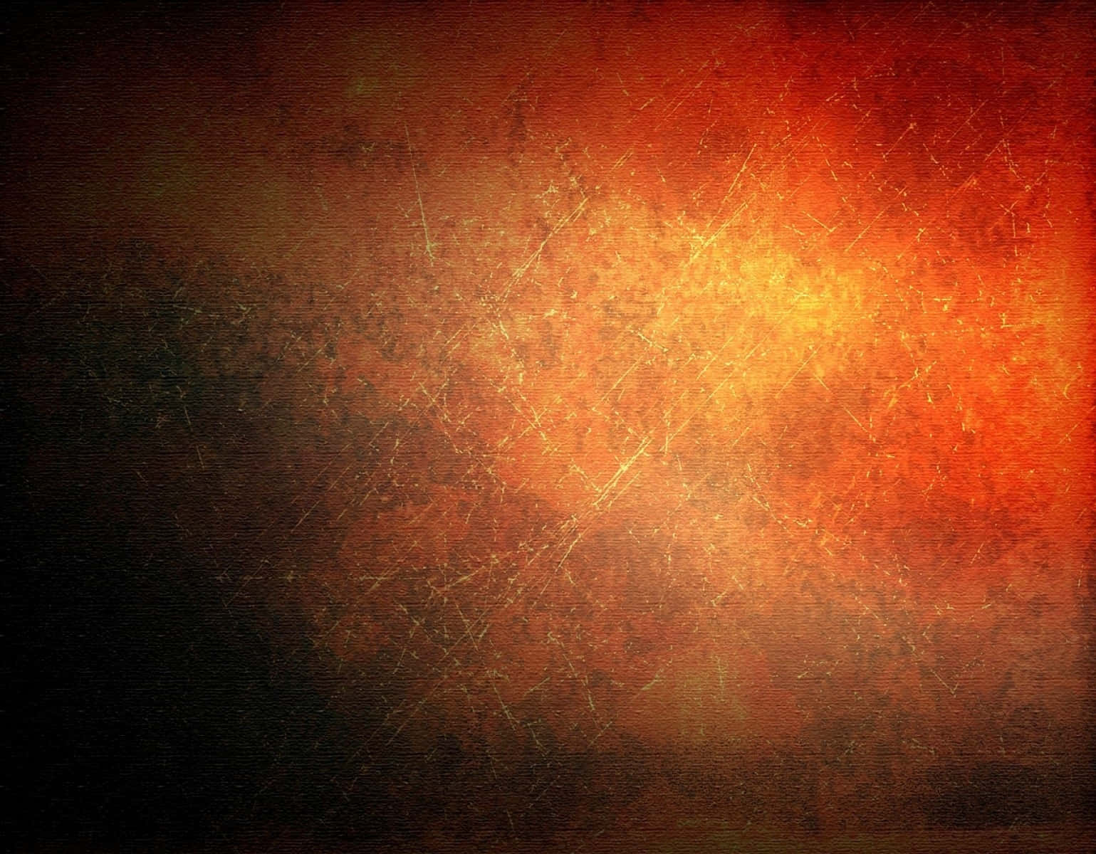texture 桌布 壁紙 — 帶有紋理的抽象背景，從中央光芒散發出火熱的橙色和深棕色色調。