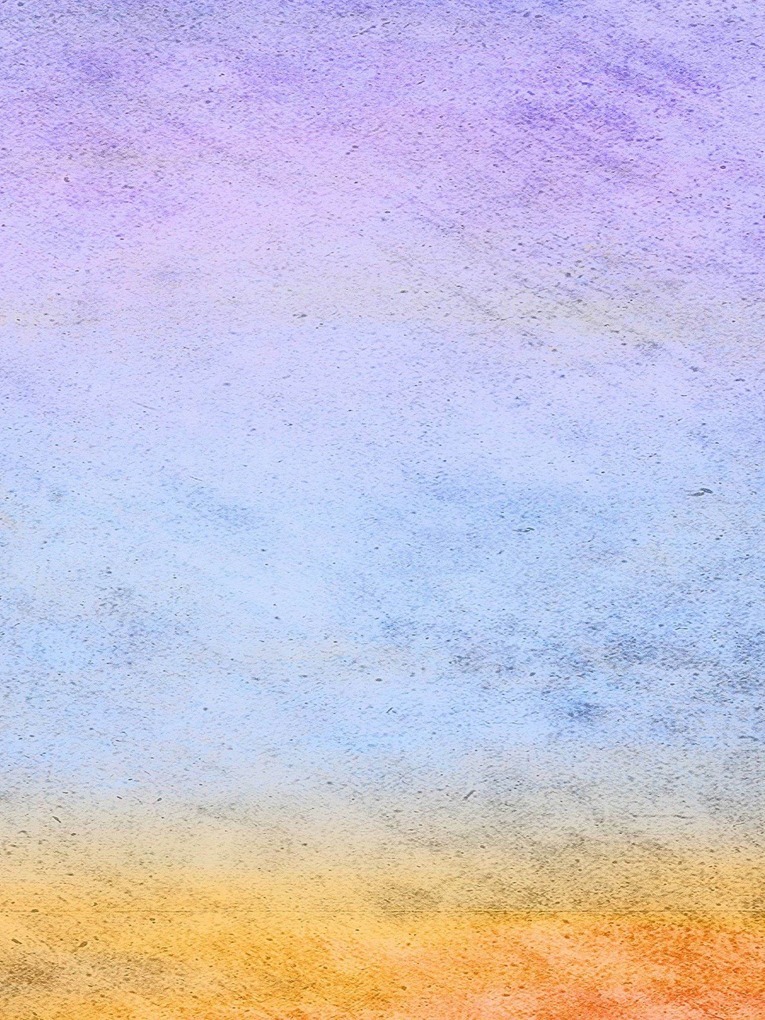 Gradient 桌布 壁紙 — 帶有紋理的漸變牆壁，塗上柔和的薰衣草藍色和溫暖的橙色調，帶有細微的筆觸痕跡。