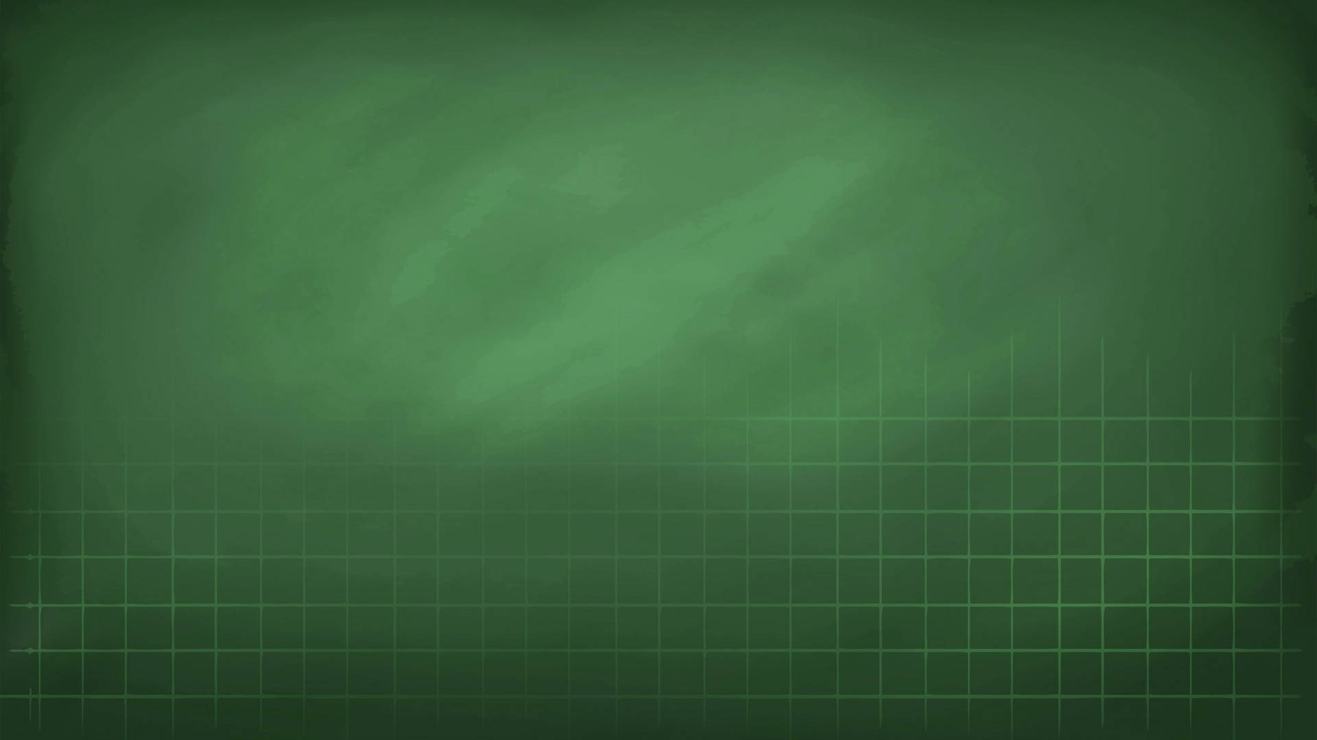 Chalkboard 桌布 壁紙 — 帶有紋理的綠色黑板，表面有褪色的網格圖案和柔和污跡。