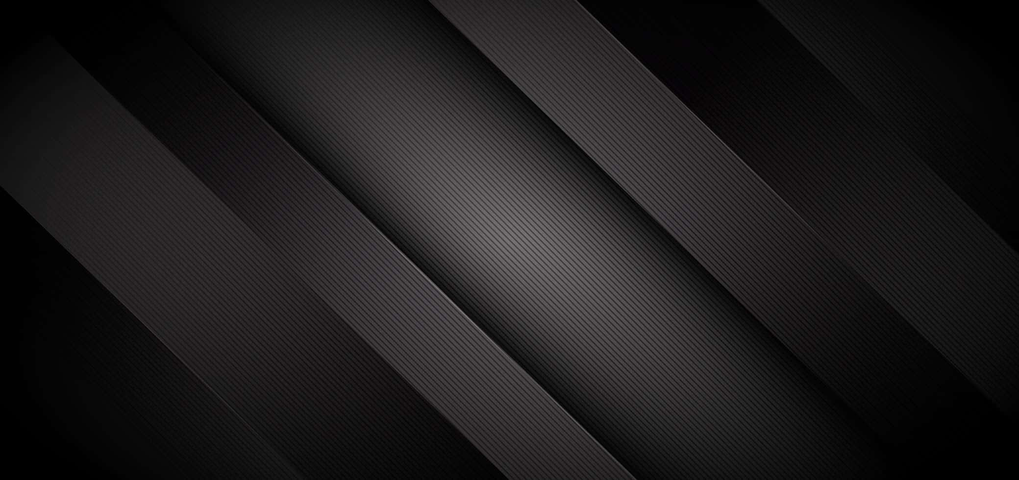 Black Gradient 桌布 壁紙 — 帶有細微紋理和漸變照明的對角黑色條紋，營造出時尚現代的抽象背景。