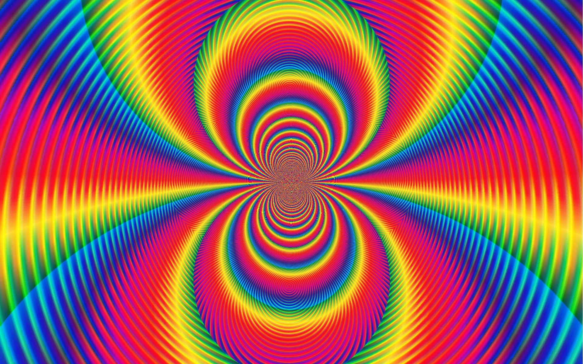 帶有螺旋設計的繽麗迷幻圖案 壁紙