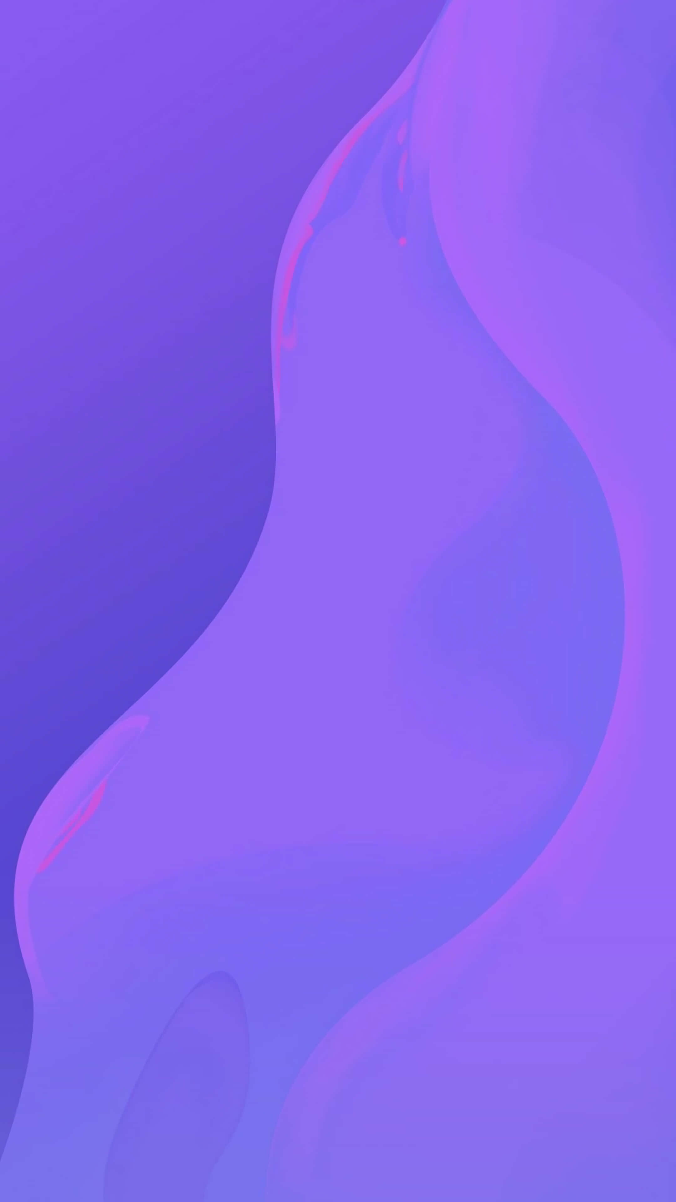 Purple Abstract 桌布 壁紙 — 平滑流動的抽象形態，採用漸變紫色和藍色，帶有柔和的高光。