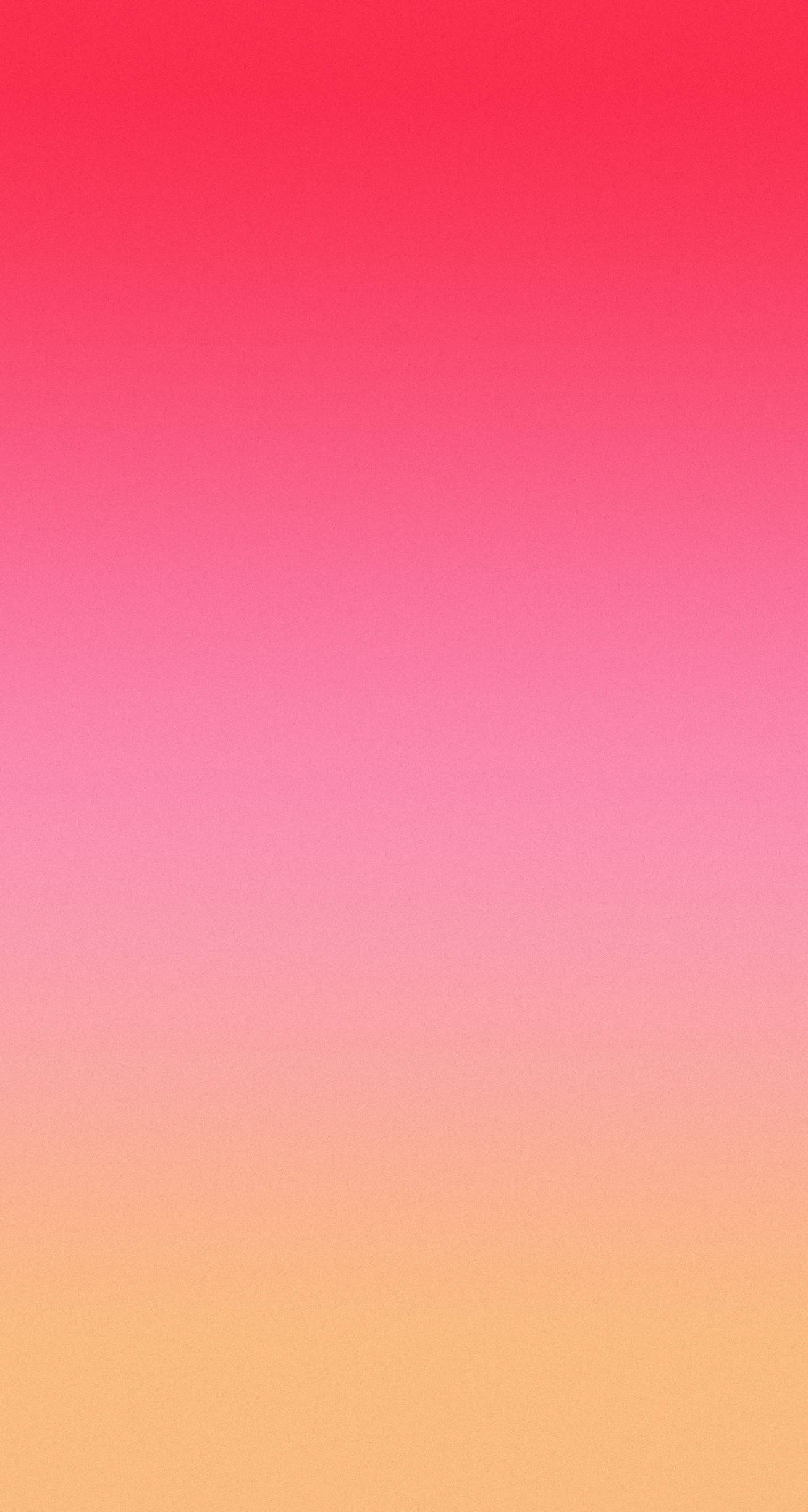 粉紅色 iPhone 桌布 壁紙 — 平滑漸層壁紙，從鮮紅色過渡到柔和蜜桃色和溫暖橙色。