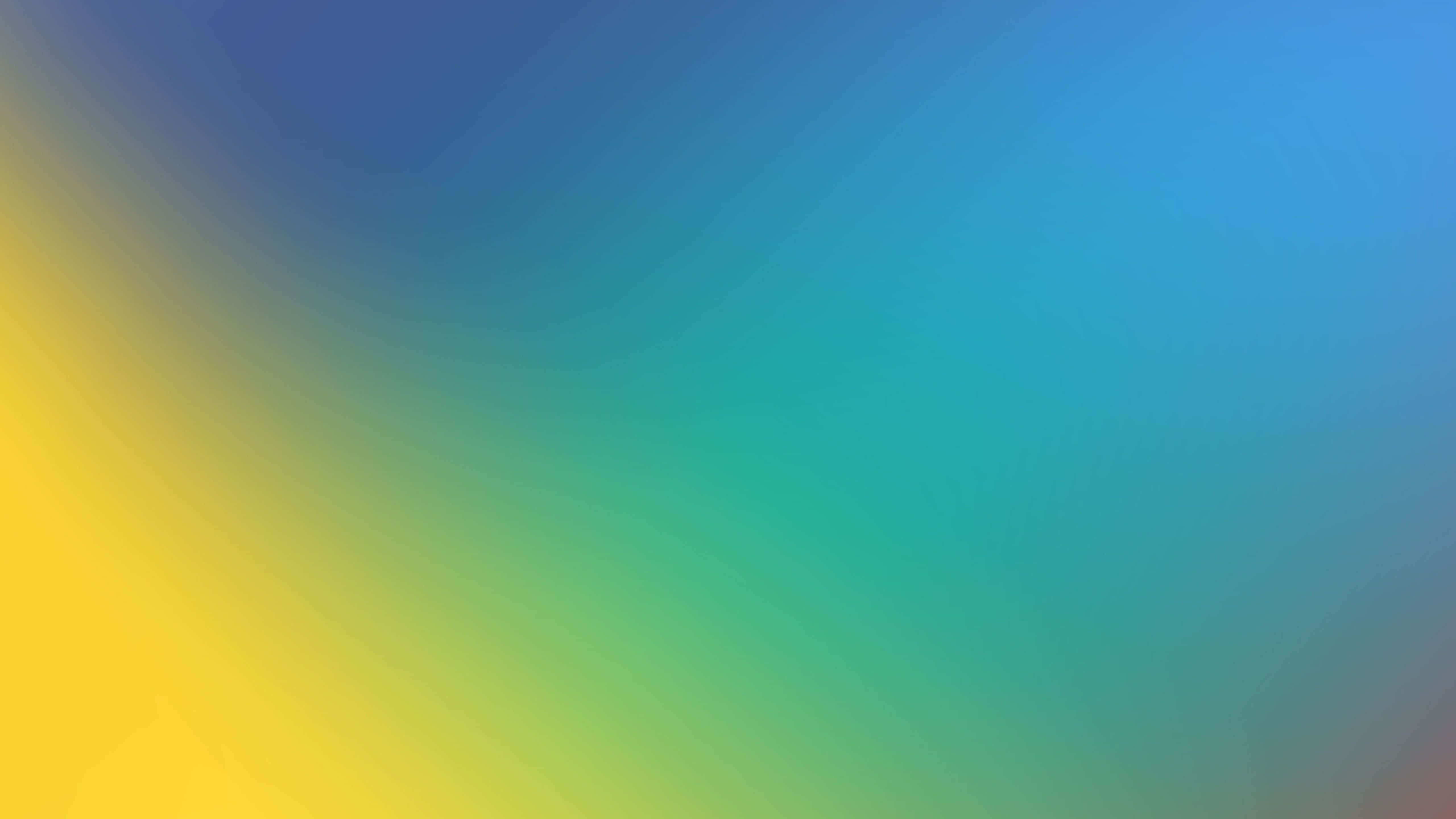 Yellow Gradient 桌布 壁紙 — 平滑漸層壁紙，混合黃色、藍色和藍綠色，帶有柔和對角線條紋。