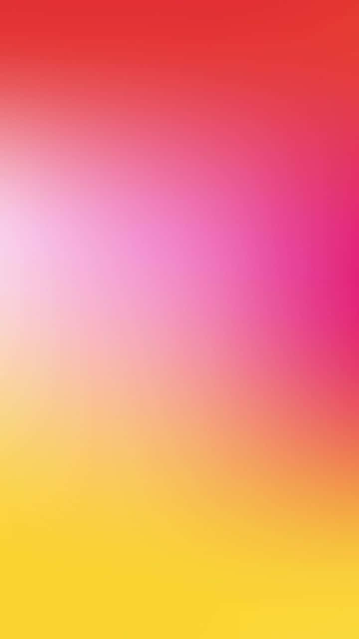Yellow Gradient 桌布 壁紙 — 平滑漸層桌布，從紅色過渡到粉紅色再到黃色，邊緣柔和模糊。
