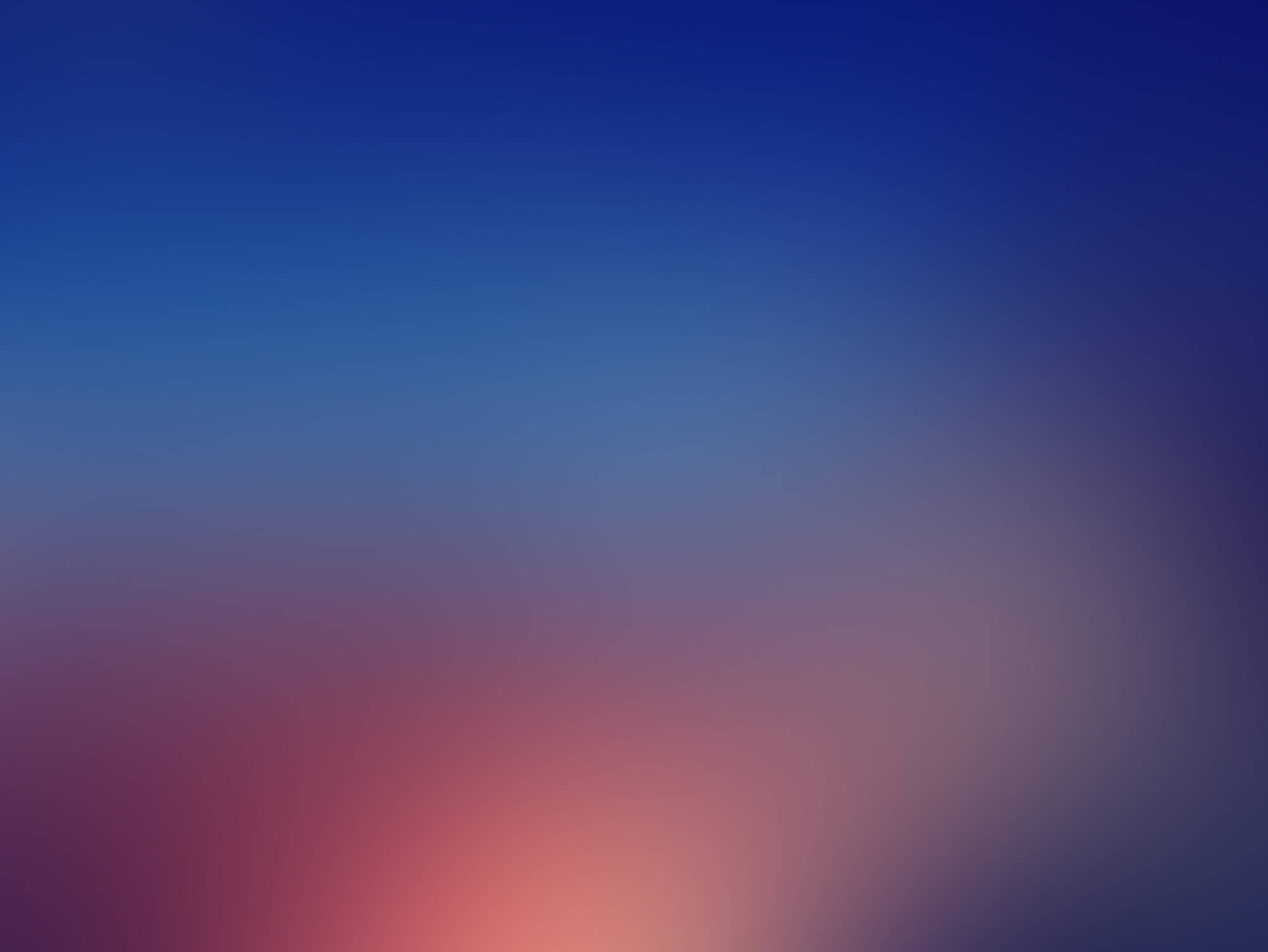 Colorful Aesthetic 桌布 壁紙 — 平滑漸層的天空，從深藍色過渡到柔和的粉紅色和紫色調。