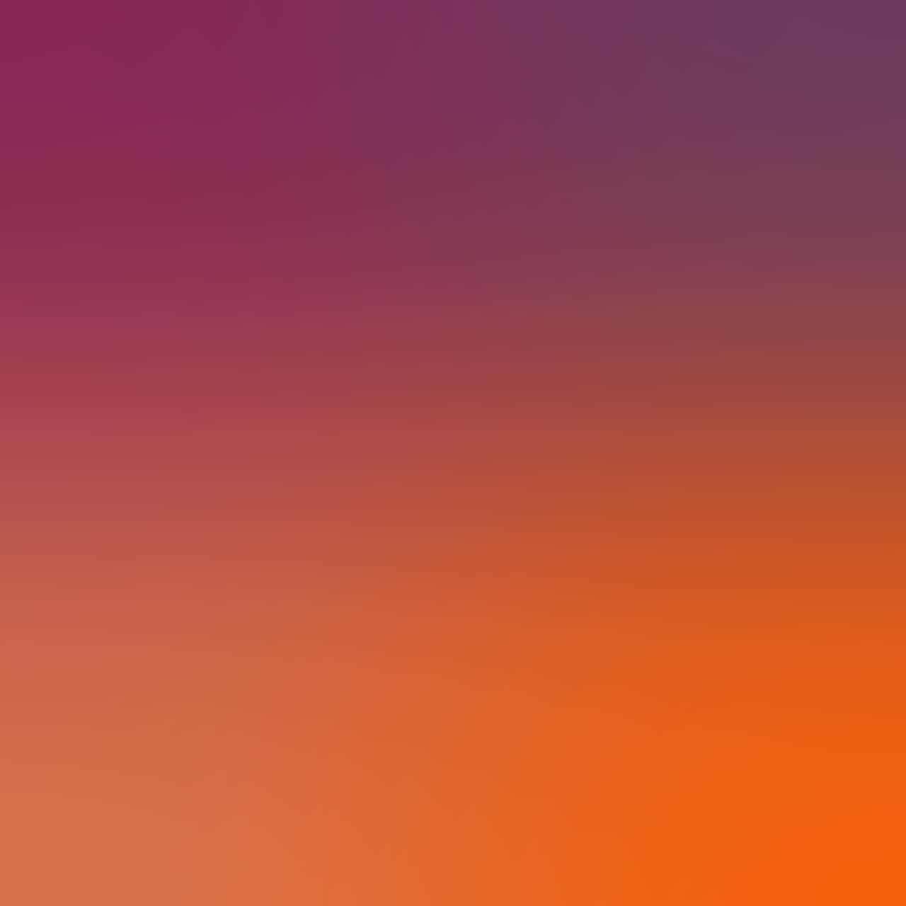 Orange Gradient 桌布 壁紙 — 平滑漸層的天空從深洋紅色過渡到溫暖的橙色，喚起寧靜的日落地平線。
