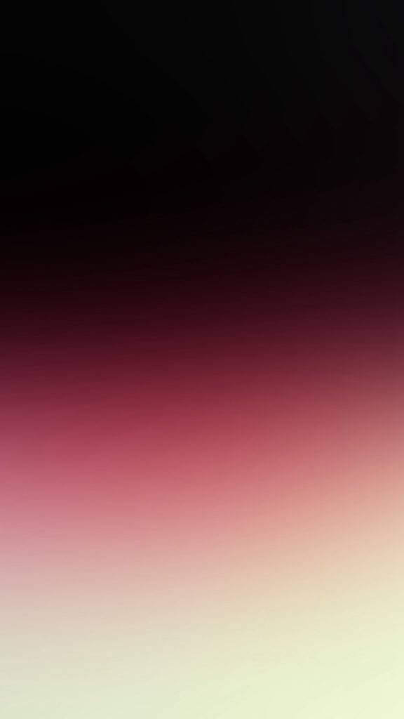 粉紅色 iPhone 桌布 壁紙 — 平滑漸變從深黑色過渡到濃郁酒紅色，然後是柔和粉紅色和淡奶油色。
