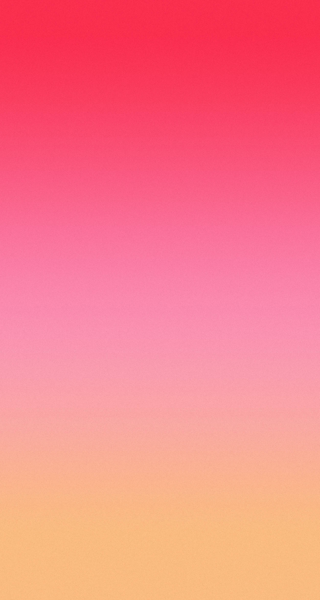 粉紅女孩 iPhone 桌布 壁紙 — 平滑漸變從頂部的鮮紅色過渡到柔和的粉紅色，再到底部的溫暖蜜桃色。