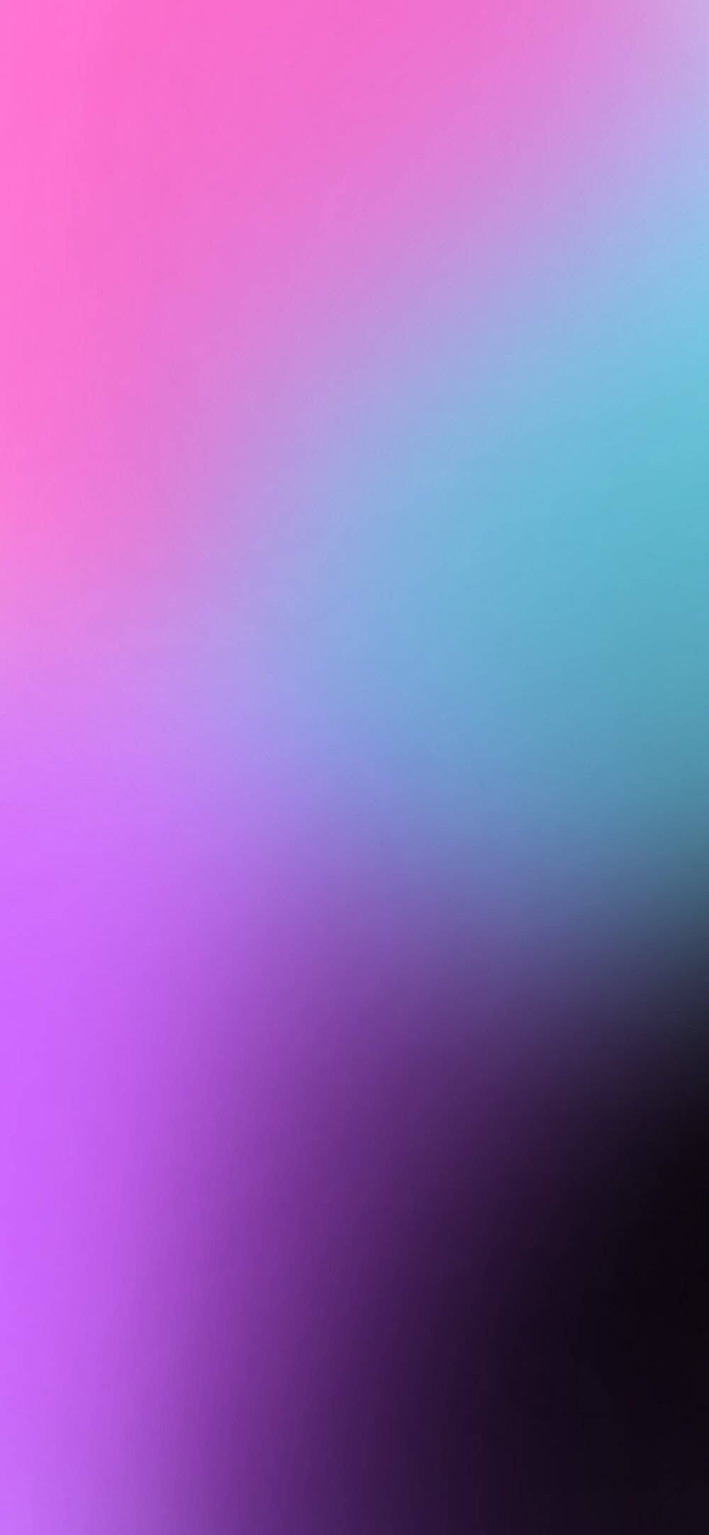 Gradient 桌布 壁紙 — 平滑漸變從鮮豔粉紅色過渡到清涼藍綠色，底部為深紫色。