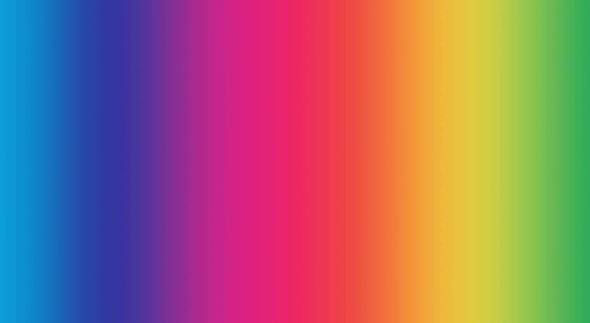 Rainbow Colours 桌布 壁紙 — 平滑漸變過渡整個畫面，從藍色到綠色呈現鮮豔彩虹色調。
