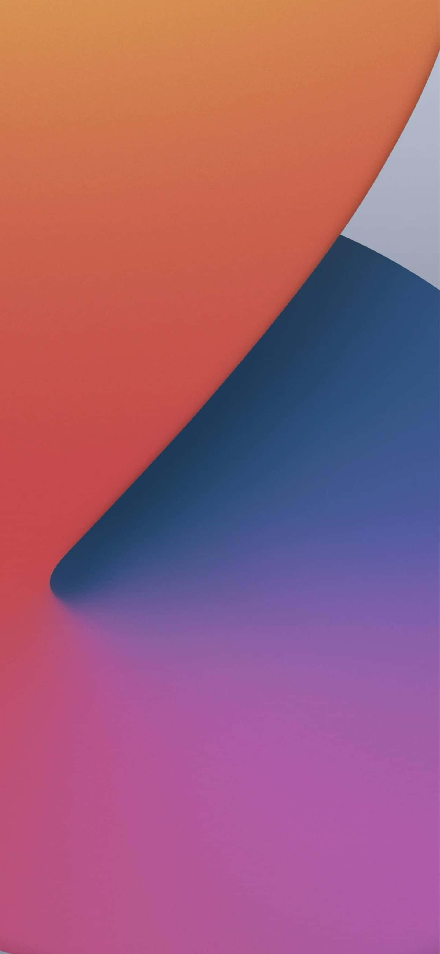 Google Pixel 6 Pro 桌布 壁紙 — 平滑的抽象漸層從溫暖的橙色流向冷藍色和紫色，呈現柔和的曲線形狀。
