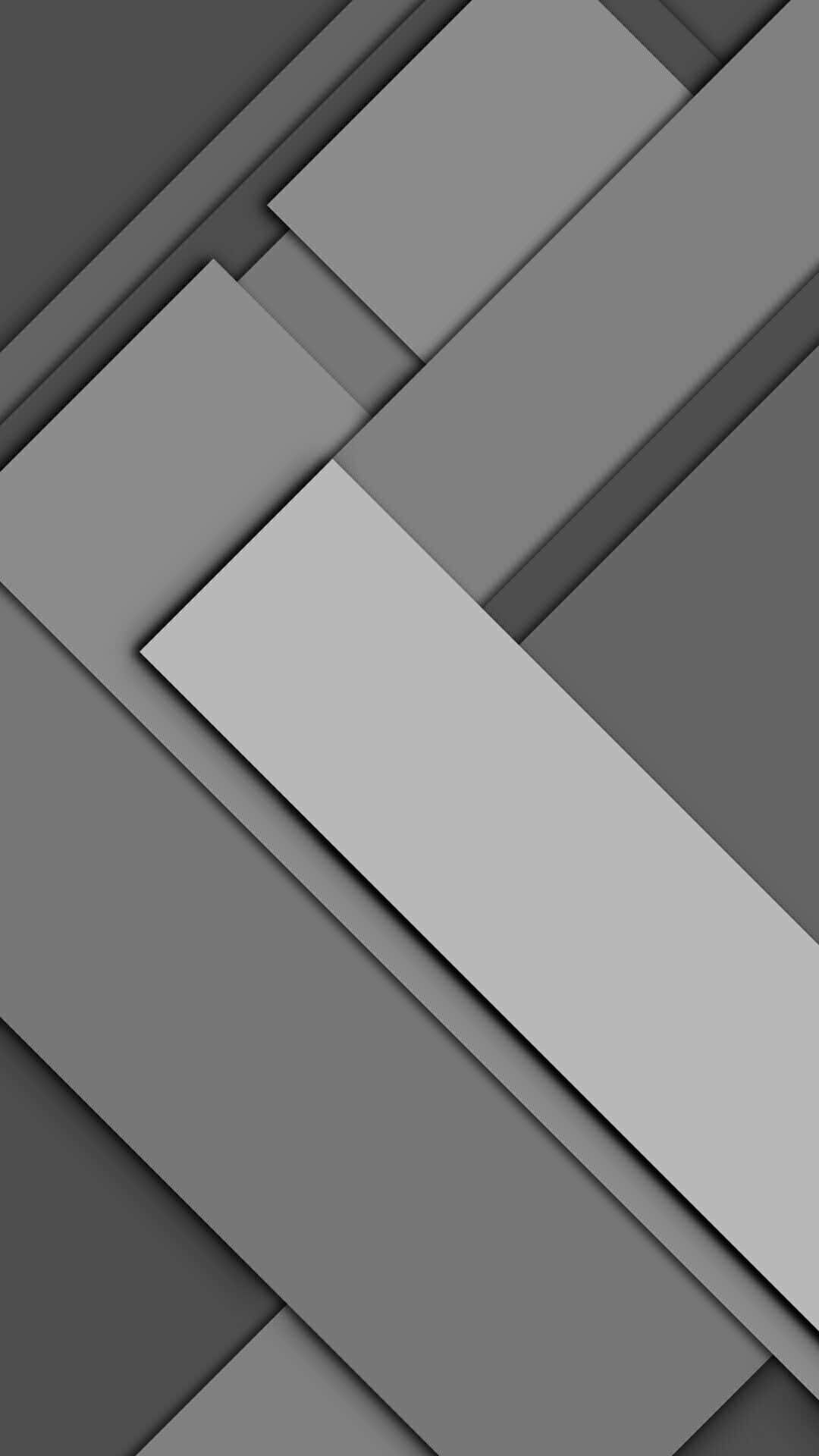 Grey Gradient 桌布 壁紙 — 幾何灰色面板以柔和陰影和簡潔線條重疊，構成現代抽象組合。
