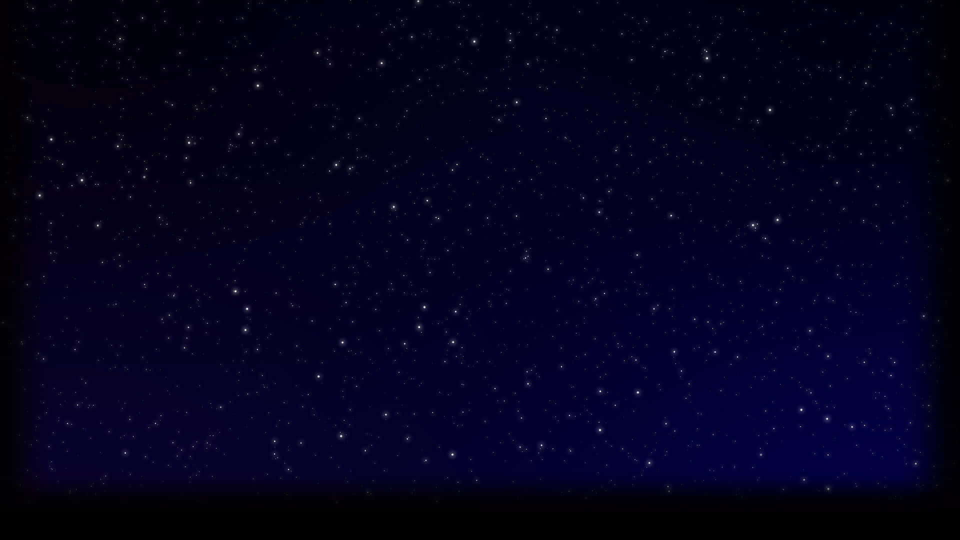 藍色銀河 桌布 壁紙 — 廣闊深藍色夜空，在黑暗宇宙背景下充滿無數閃爍星星。