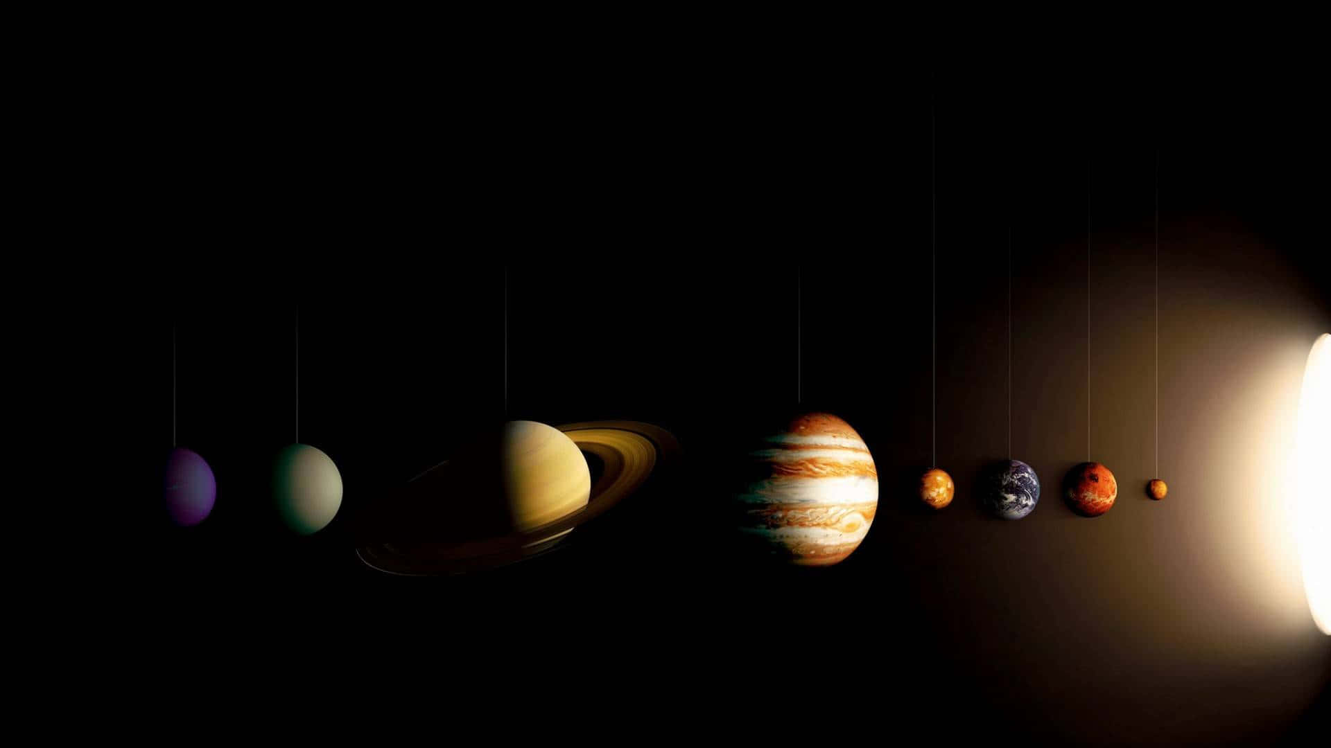廣闊的太陽系宇宙景觀 壁紙