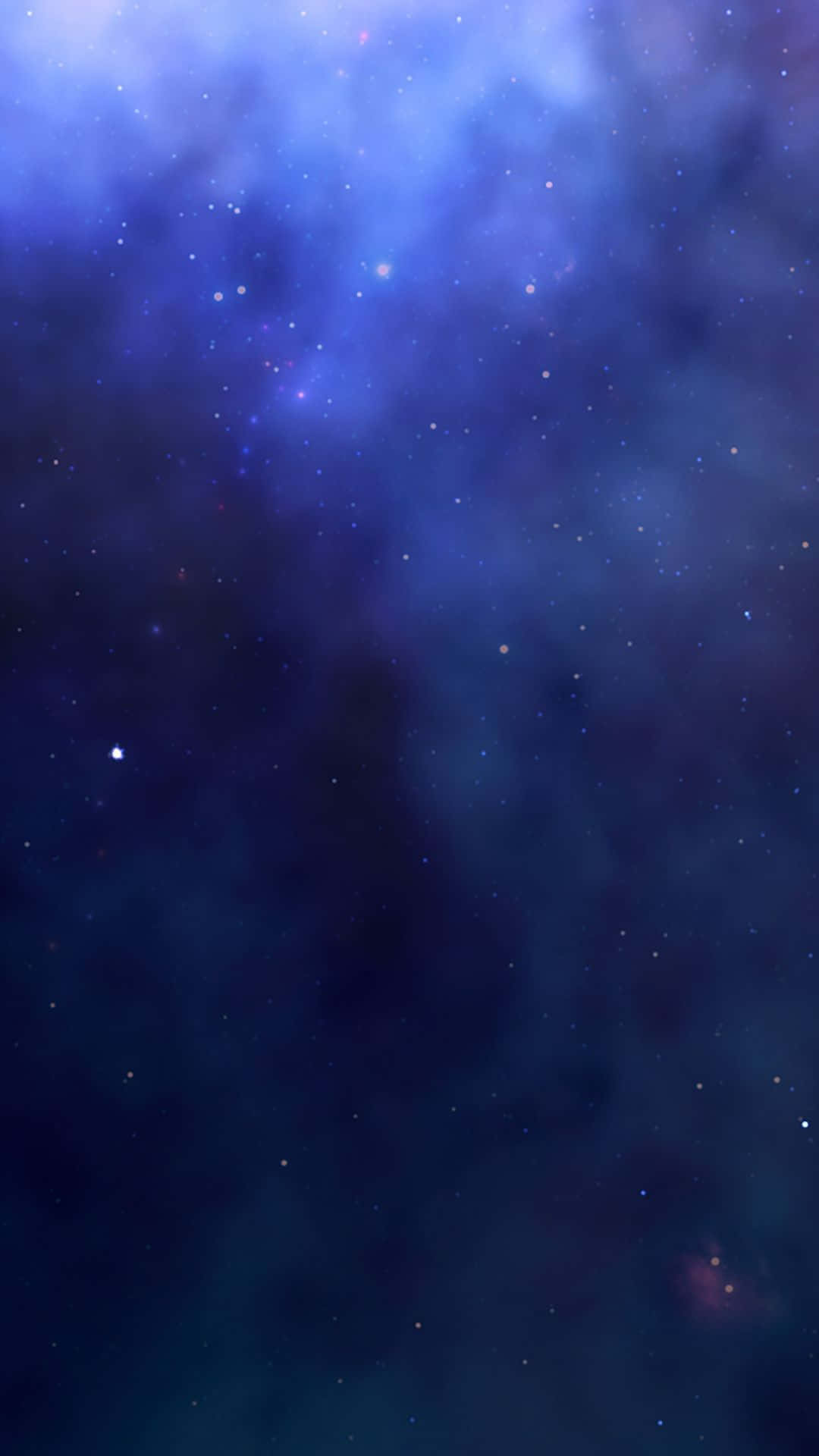 Stars 桌布 壁紙 — 廣闊的宇宙空間，充滿了閃爍的星星和旋轉的藍色星雲，背景是深邃的太空。