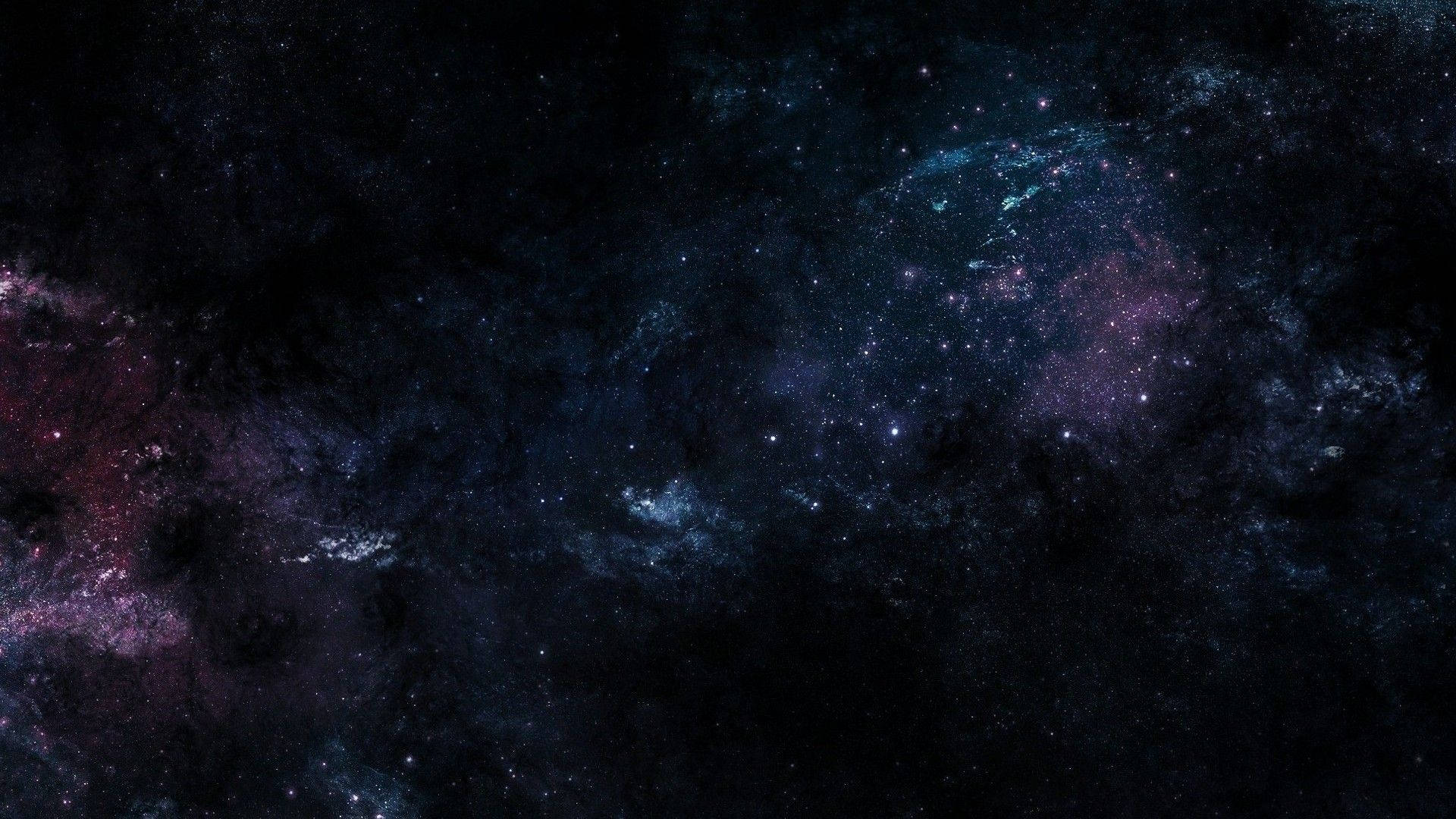 Star Space 桌布 壁紙 — 廣闊的宇宙空間，充滿發光的星雲和散落的星星，背景是深邃的黑色虛空。