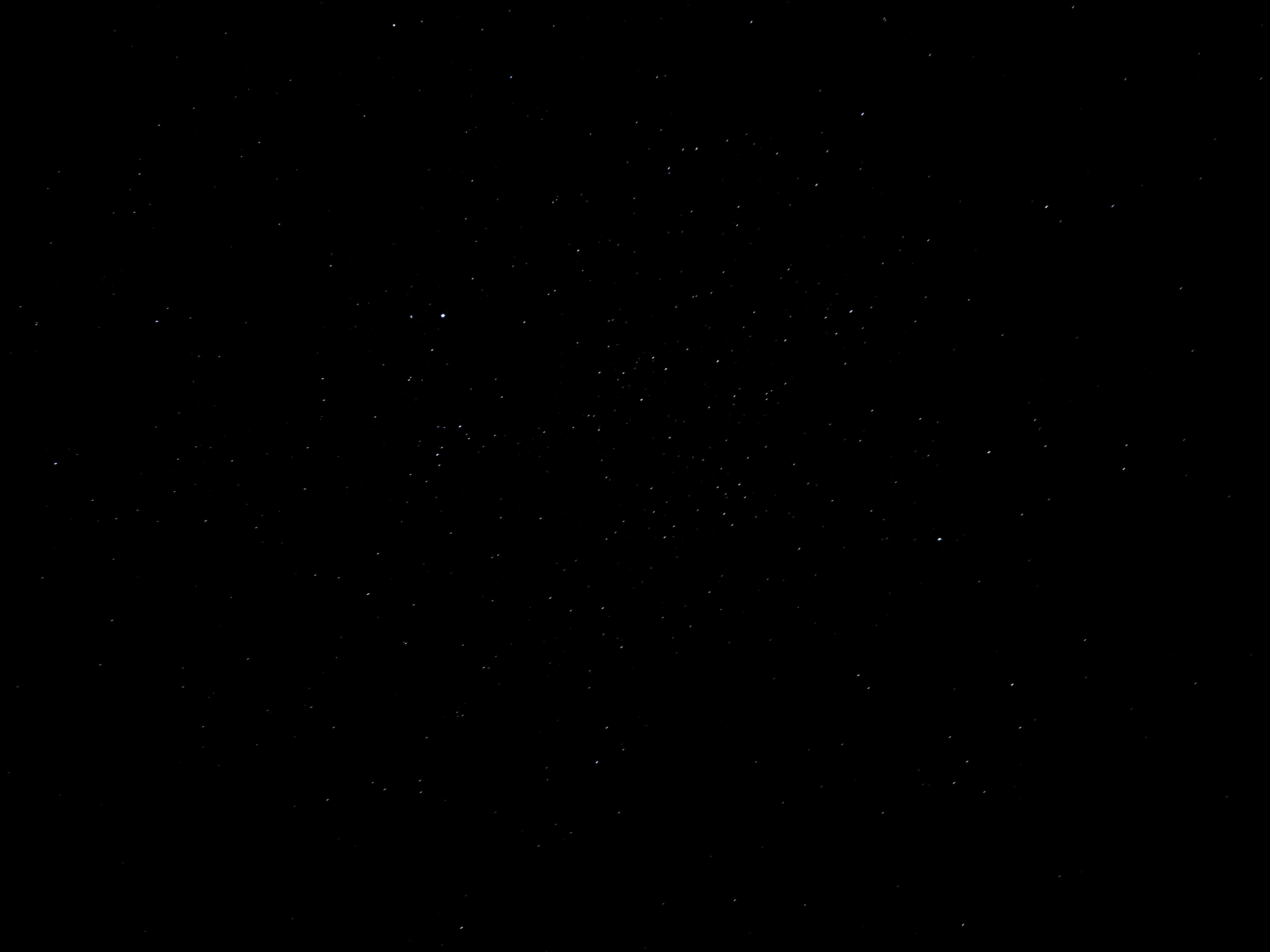 Black Solid 桌布 壁紙 — 廣闊的黑色天空中充滿了無數閃爍的星星，營造出寧靜的宇宙場景。