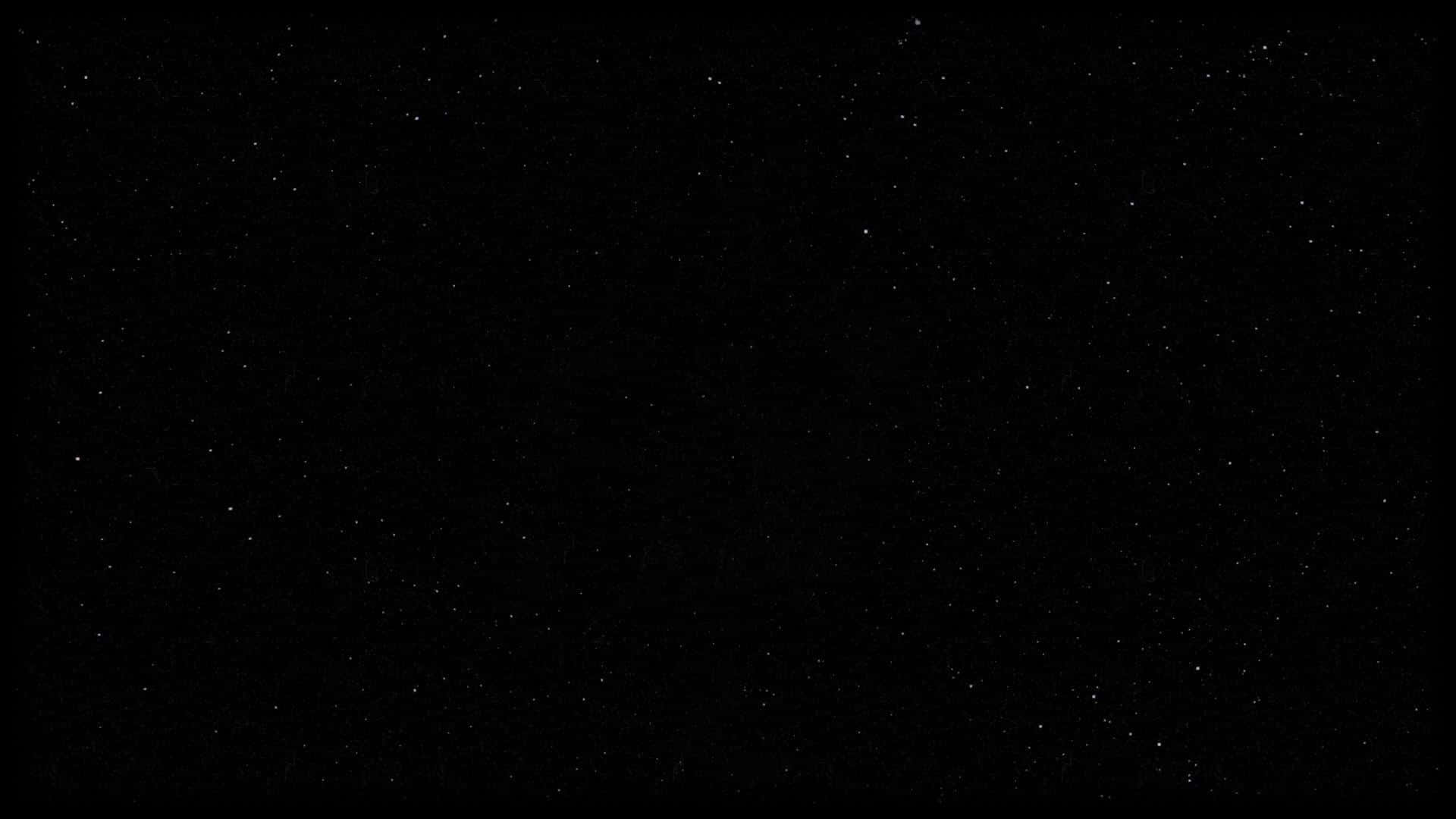 Japanese Aesthetic Black 桌布 壁紙 — 廣闊的黑色天空中點綴著無數細小的白色星星，營造出寧靜的宇宙空間。