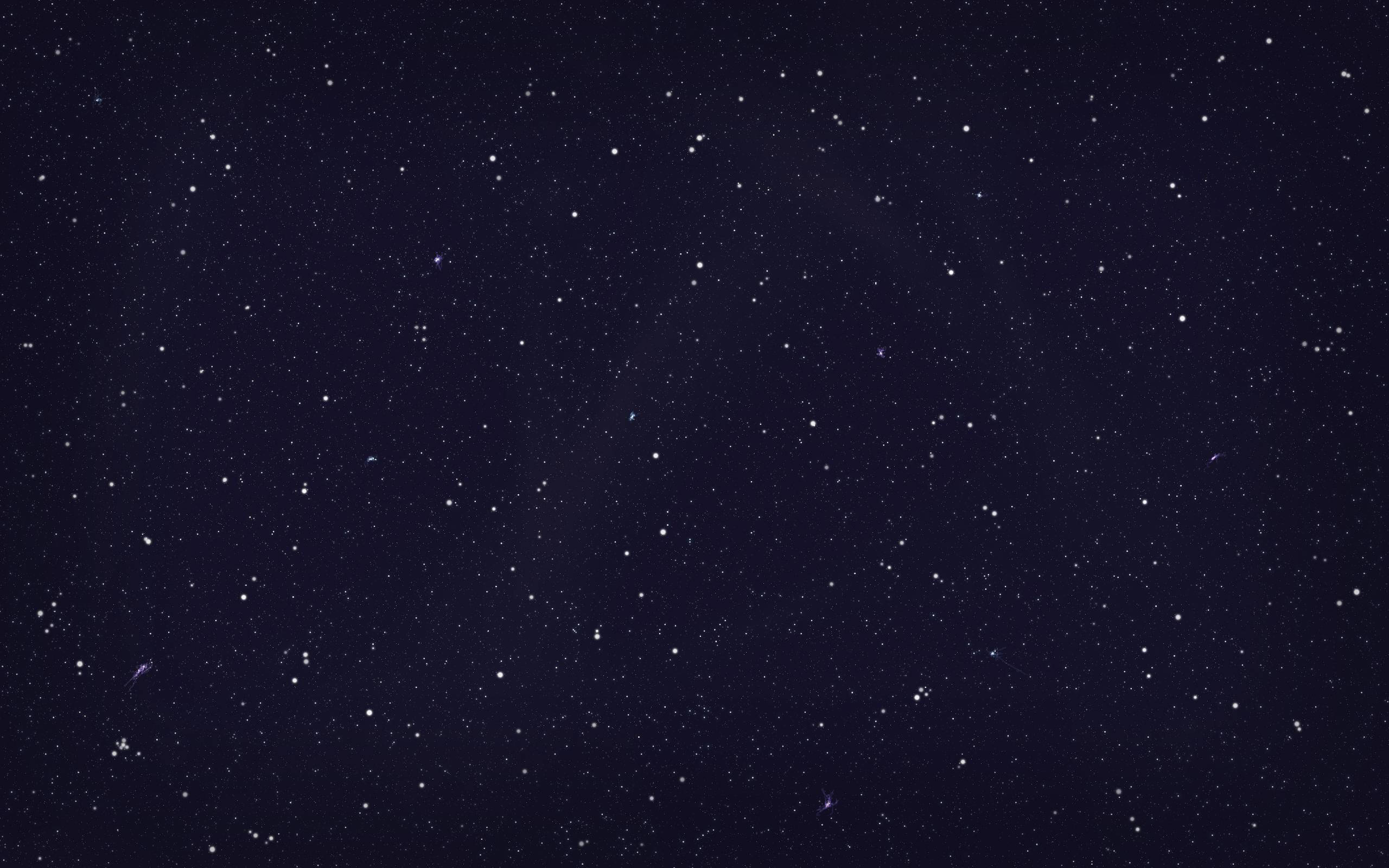 Stars 桌布 壁紙 — 廣闊黑暗的夜空，充滿無數閃爍的星星和微弱的宇宙星雲。