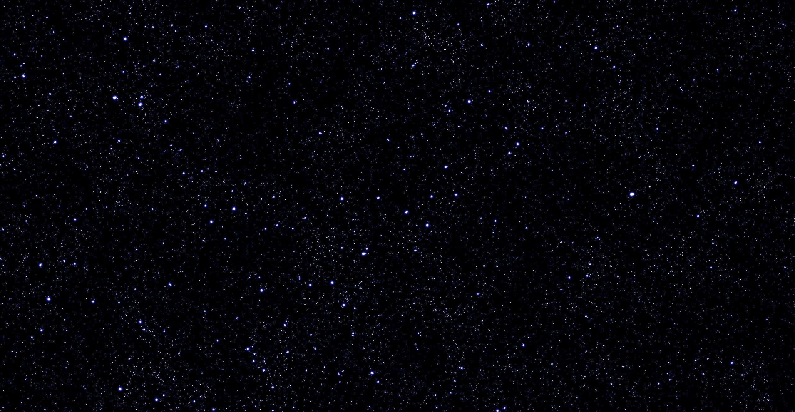 Black Galaxy 桌布 壁紙 — 廣闊黑暗的夜空，充滿無數閃爍的藍色和白色星星，散落在宇宙中。