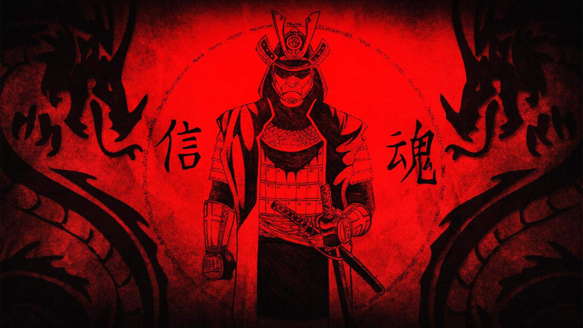 強而有力的象徵：武士屹立不搖 壁紙
