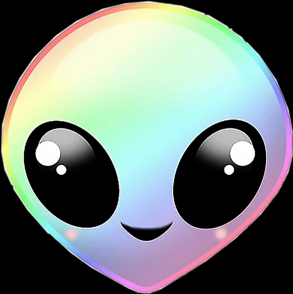 彩色外星人表情微笑 壁紙