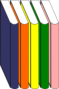 彩色書脊向量圖 壁紙
