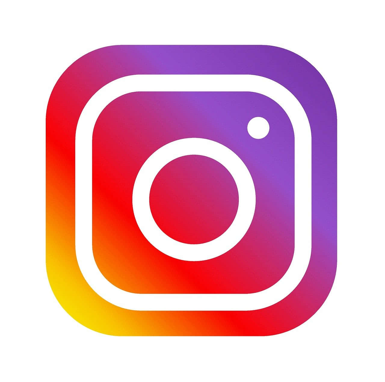 彩虹背景的Instagram標誌 壁紙