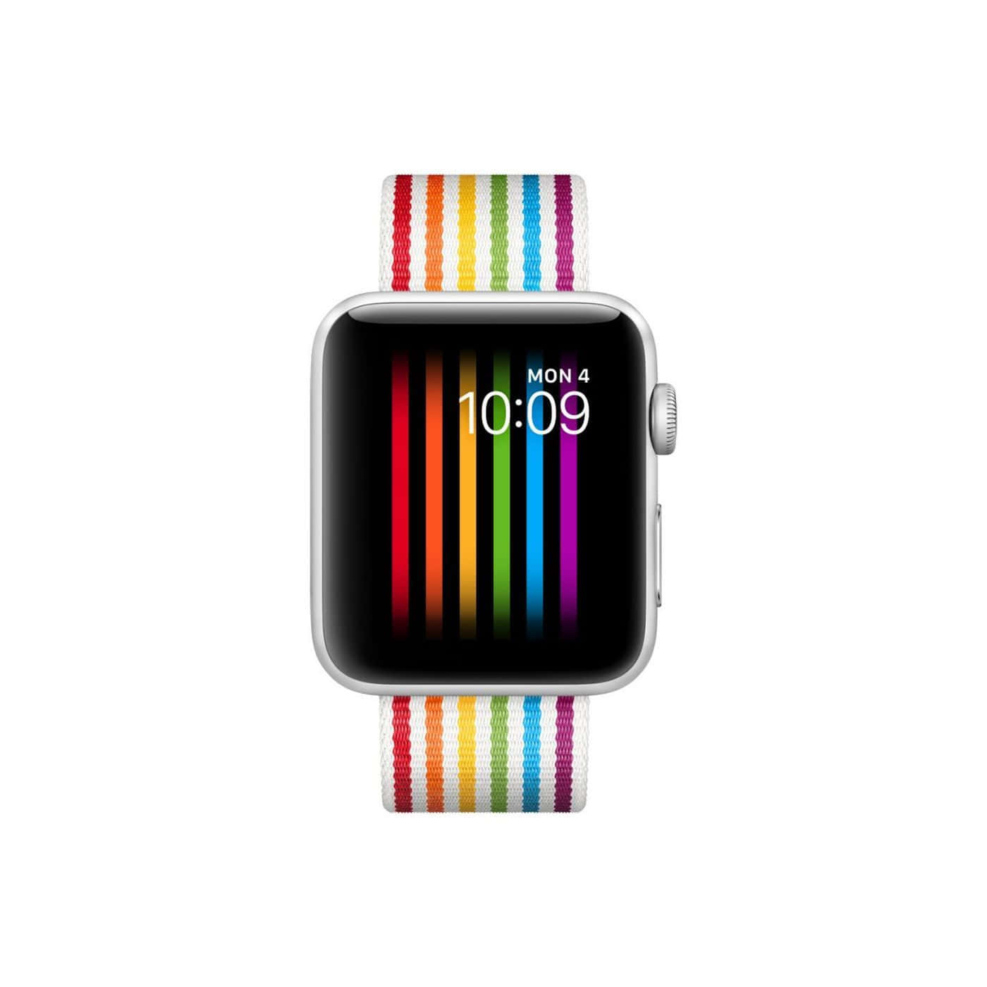 彩虹配色的Apple Watch錶帶 壁紙