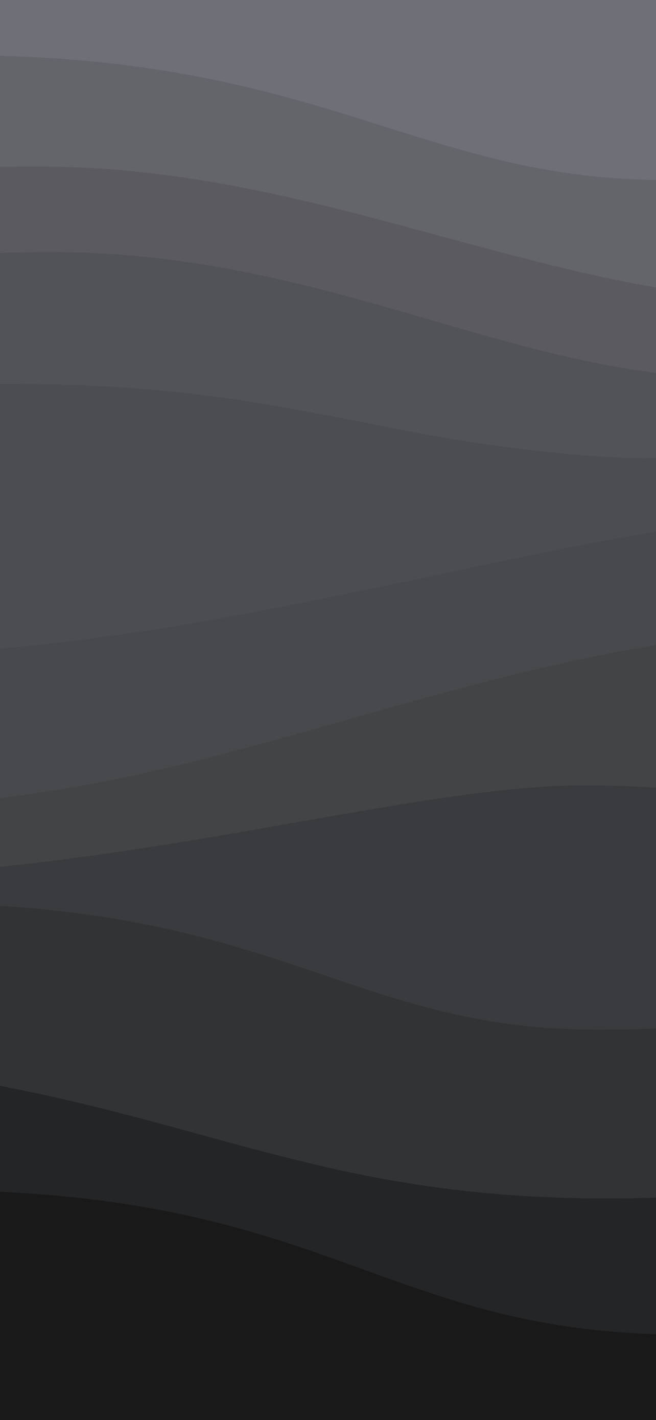 minimal dark iPhone 桌布 壁紙 — 從上到下的深灰色平滑波浪漸變抽象桌布。
