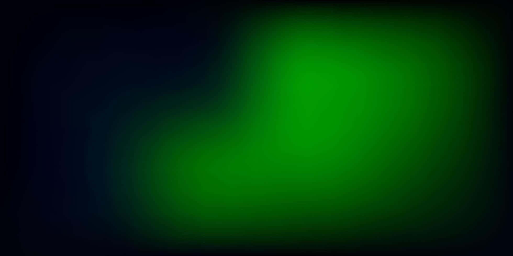Black Blur 桌布 壁紙 — 從中心散發出發光的綠色漸變，背景為深黑色。