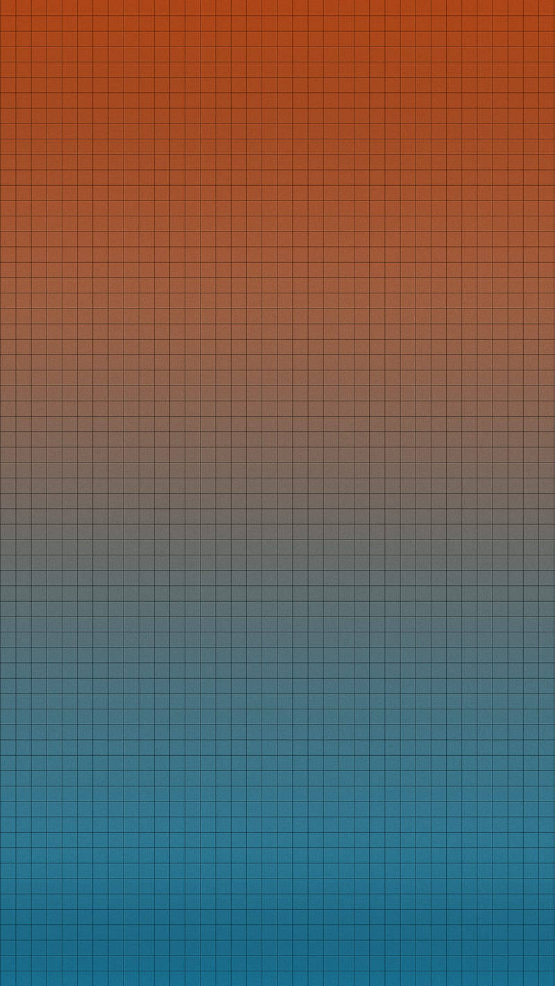 Gradient 桌布 壁紙 — 從暖橙色過渡到冷藍色的漸變桌布，上面覆蓋著微妙的網格圖案。