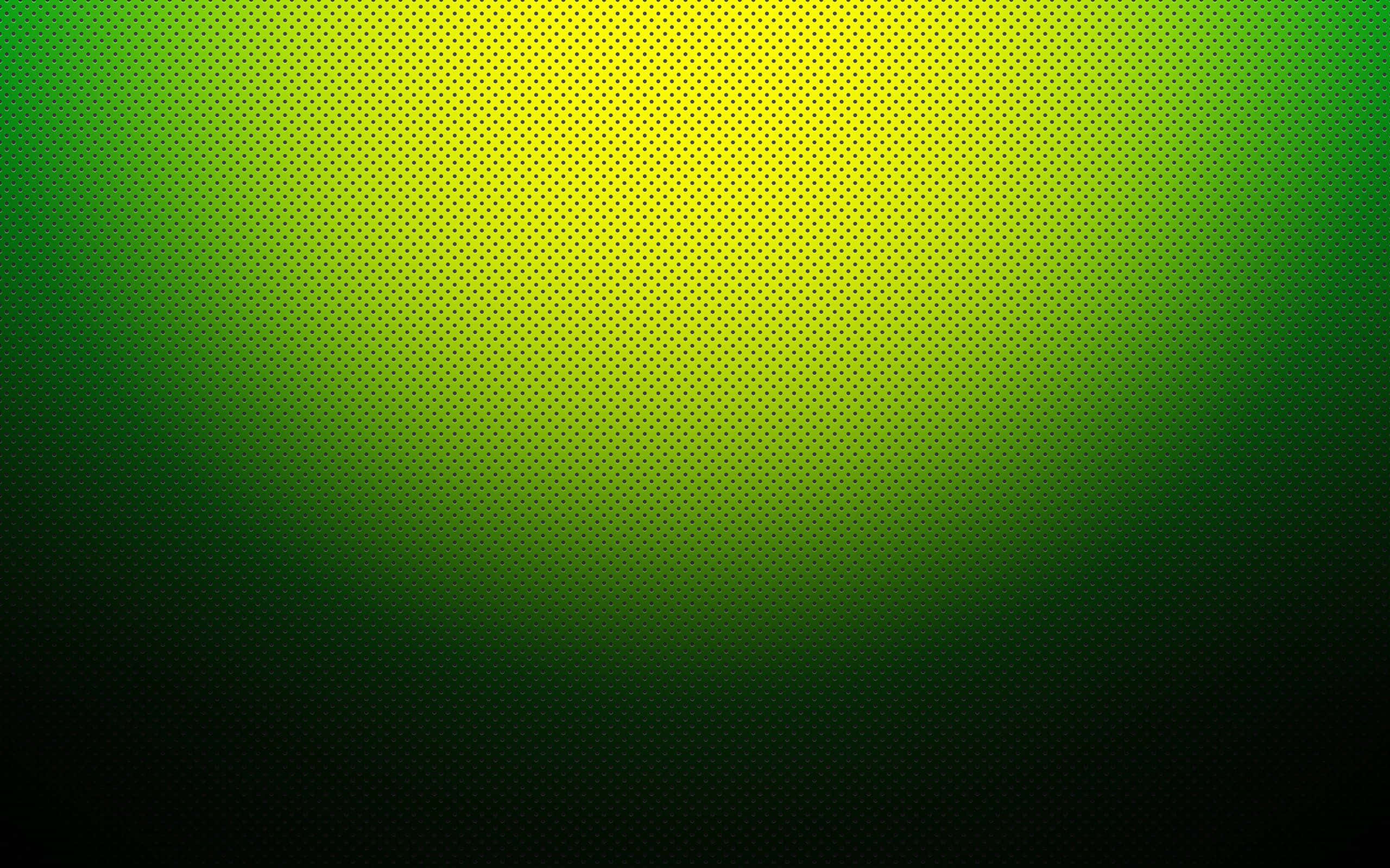 Green Texture 桌布 壁紙 — 從深綠色到亮黃色的鮮豔漸變，覆蓋著微妙的半色調點狀圖案。